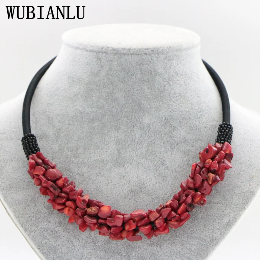 New 13 Style Red Coral Aventurine Fluorite Crystal Shell Necklace Women In Choker Necklaces Jewelry Fashion Necklaces 2022 Woman