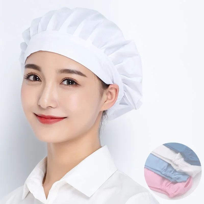 Chapeau de cuisinier de cantine de restauration unisexe, casquette de Chef de cuisine d'hôtel, casquette réglable de Service alimentaire, chapeaux de travail d'usine alimentaire