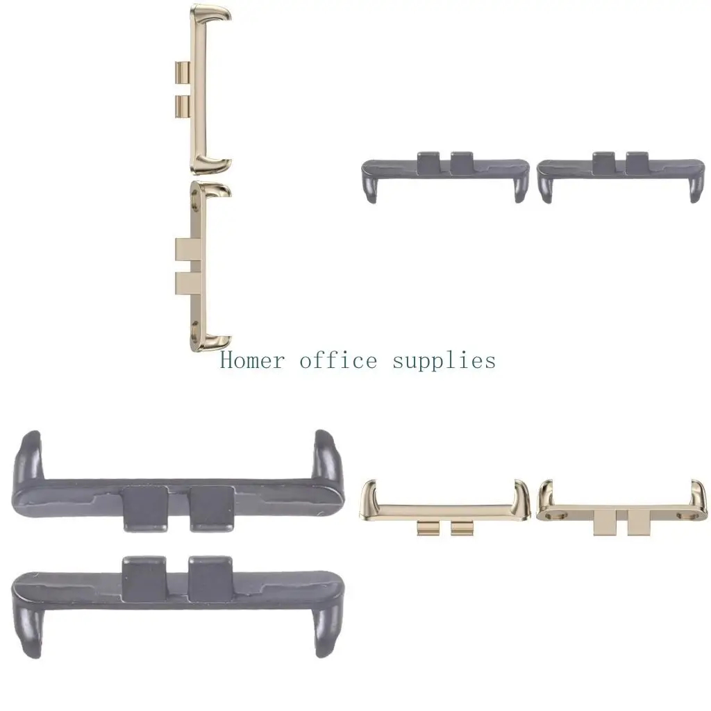 

K43B Metal Link Adapter Wristband Bracelets Connector Head For ROSSINI 2i Straps 2pcs