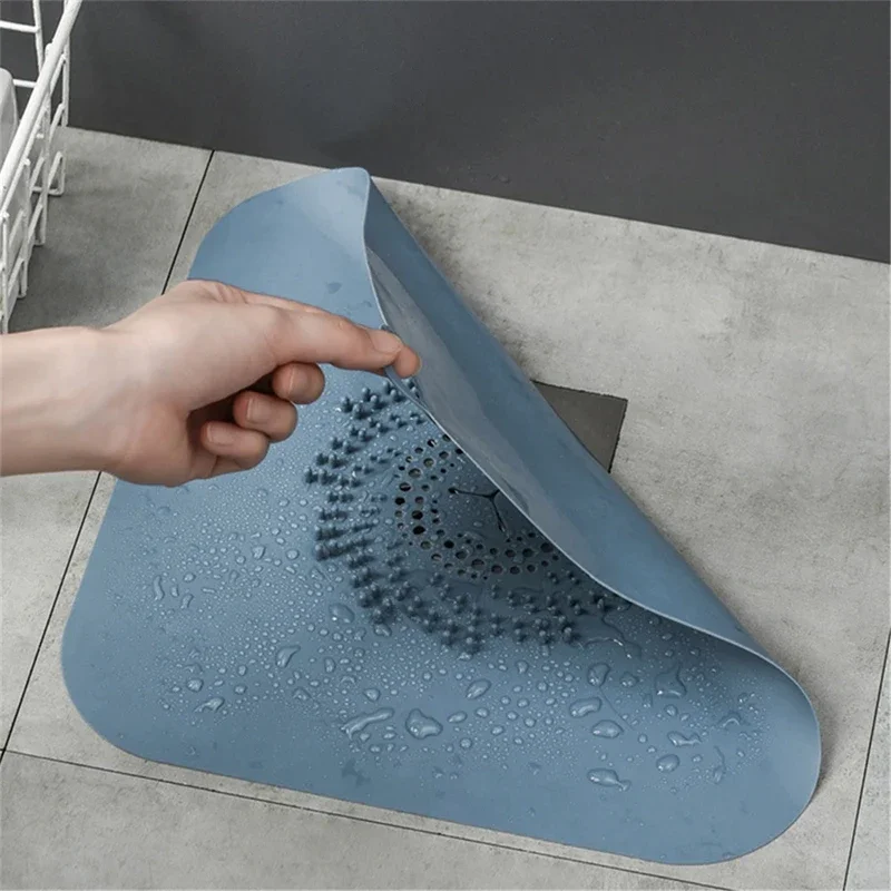 Bathroom Shower Floor Drain Hair Plug Anti-blocking Kitchen Sink Large Floor Drain Plug Simple Filter Drain Cover Sewer Filter