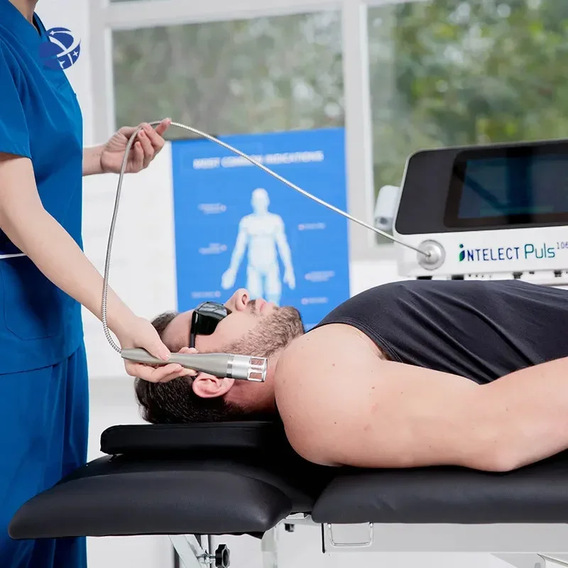 Mesin terapi Laser, alat terapi Laser intensitas tinggi, alat terapi Shockwave, 10 Bar, fisioterapi, pereda sakit