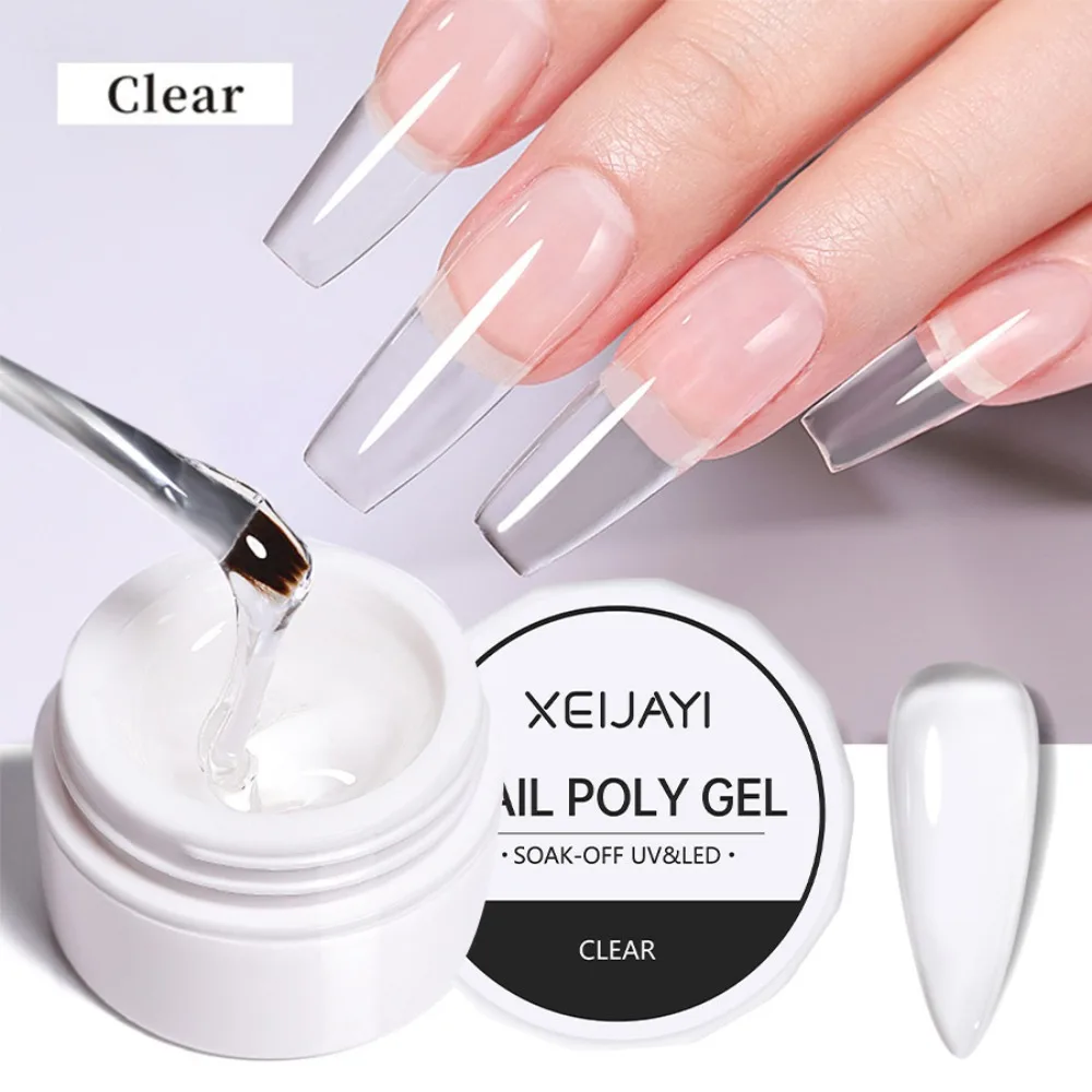 New 15ml Extension Nail Gel Self Leveling Finger Nails Hard Gel Soak Off Construction Gel Jelly Nail Gel Nail
