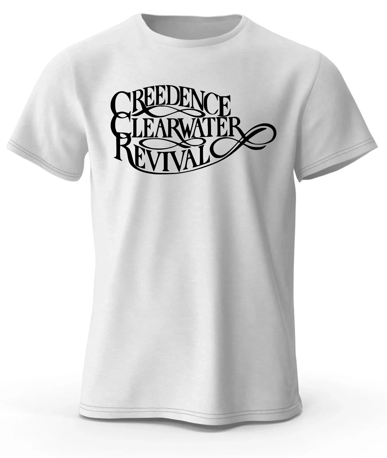 

Creedence Clearwater Revival CCR ROCK BAND T-SHIRT T-SHIRT Cartoon Wacky Races Summer Personalized Loose Cotton Couple Pattern