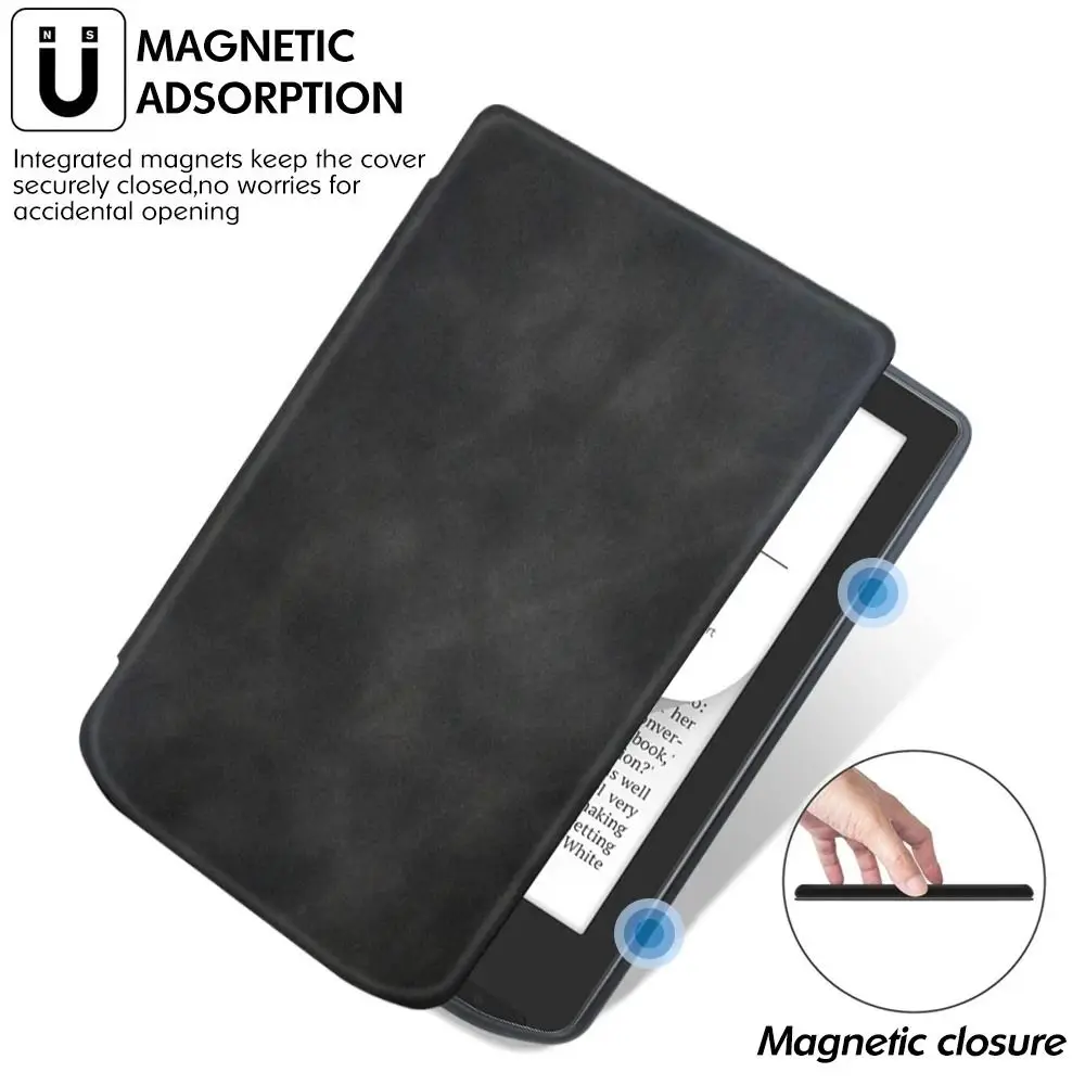 NEW Pocketbook Verse/Verse Pro e-Reader Case Ultra Slim Filio Cover PB 629/634 Funda Auto Wake/Sleep Soft TPU Protective Shell