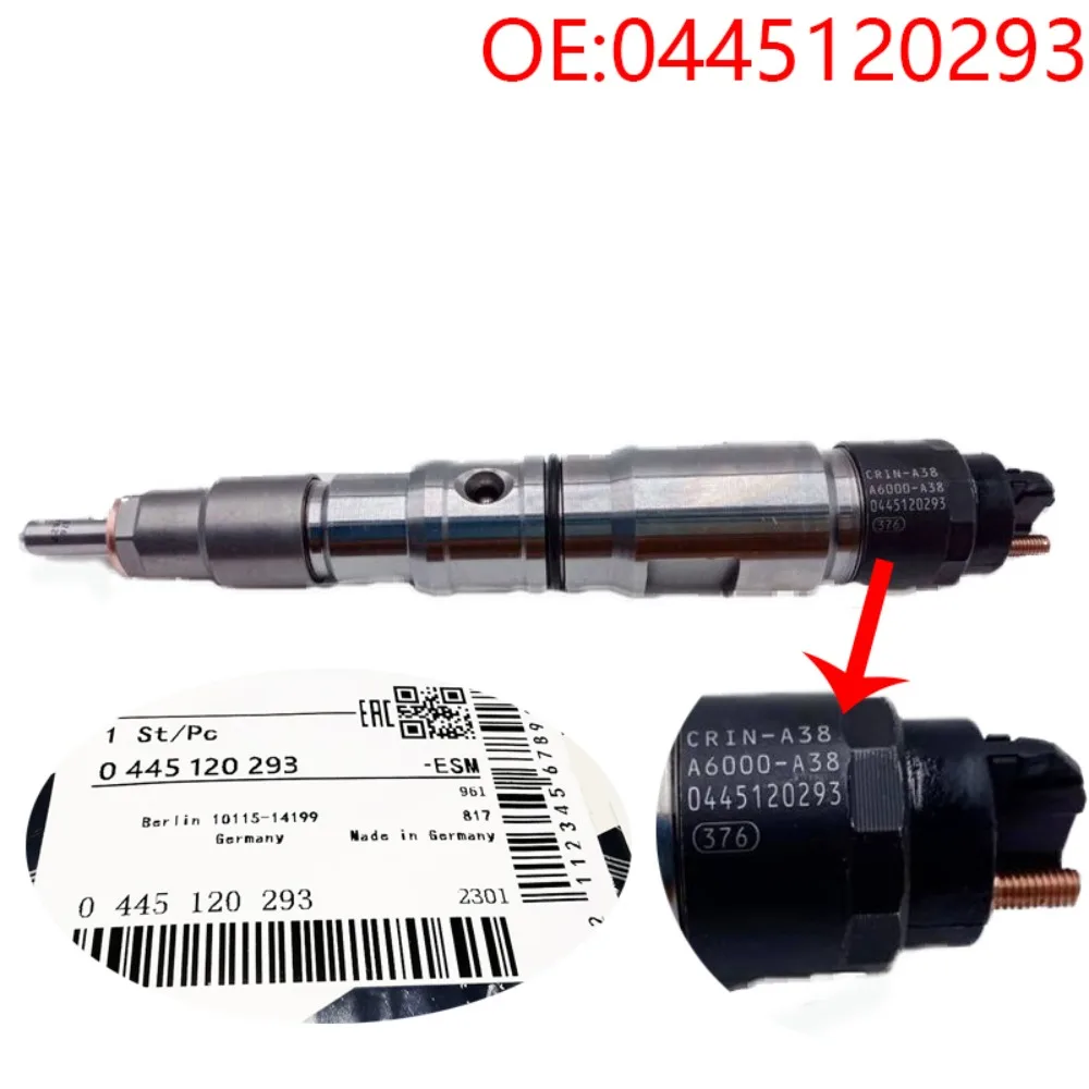 0445120293 Assembly injector valve assembly 0 445 120 293 common rail injector suitable for Yuchal6JA