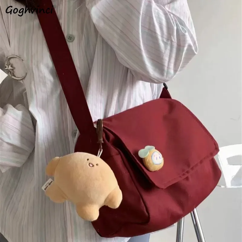 Korean Style Shoulder Bags Simple All-match Students Office Lady Canvas Bag Large Capacity Travel Harajuku Handbags Fashion Ins