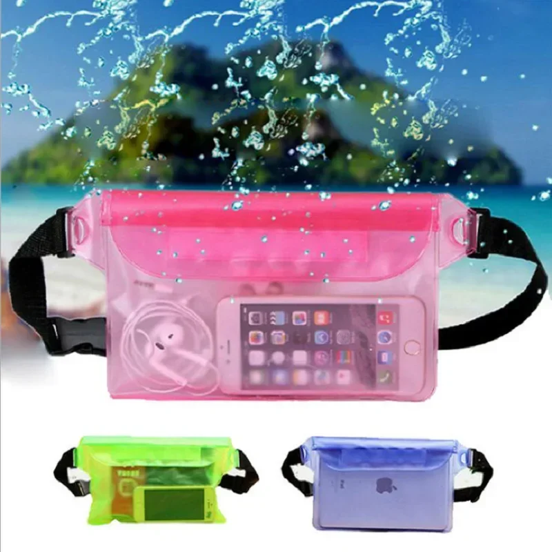 

Waterproof Swimming Bag Ski Drift Diving Shoulder Waist Pack Bag Underwater Mobile Phone Bags Case Cover For Beach Boat Sports