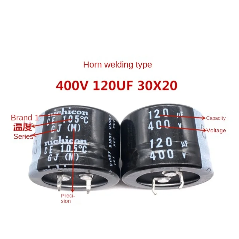 1-шт-400-В-120-мкФ-30x20-nippon-электролитический-конденсатор-120-мкФ-400-В-30-20-gj-105-градусов