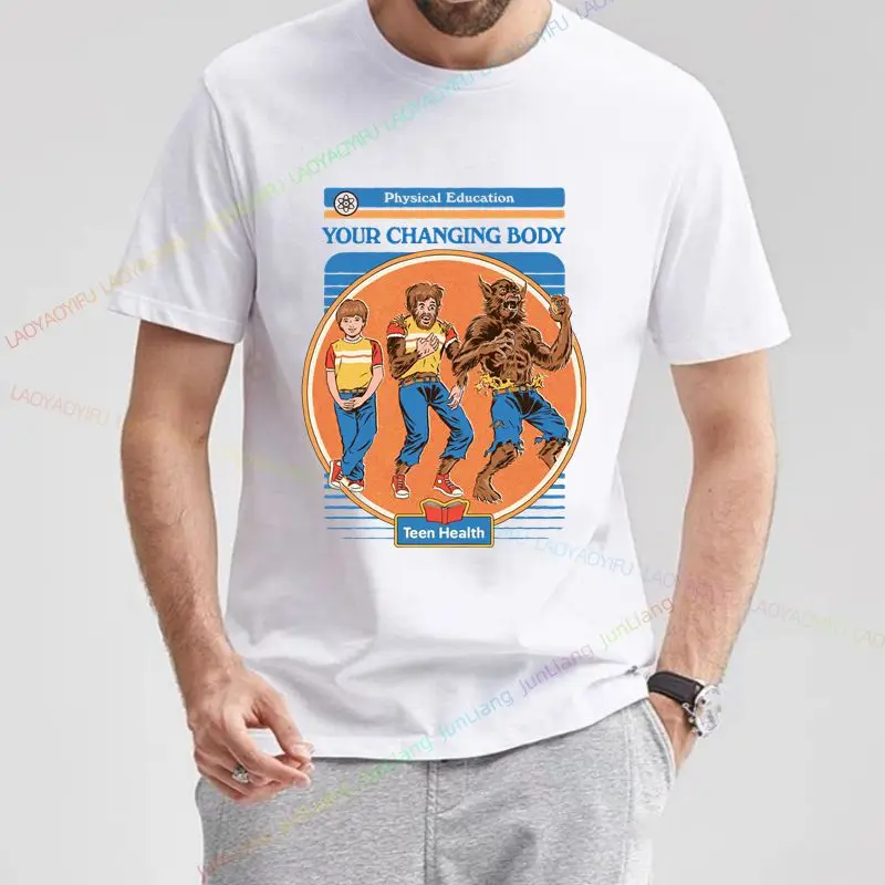 Gym class keeps your body changing, healthy body fun T-shirt men's clothing summer short sleeves