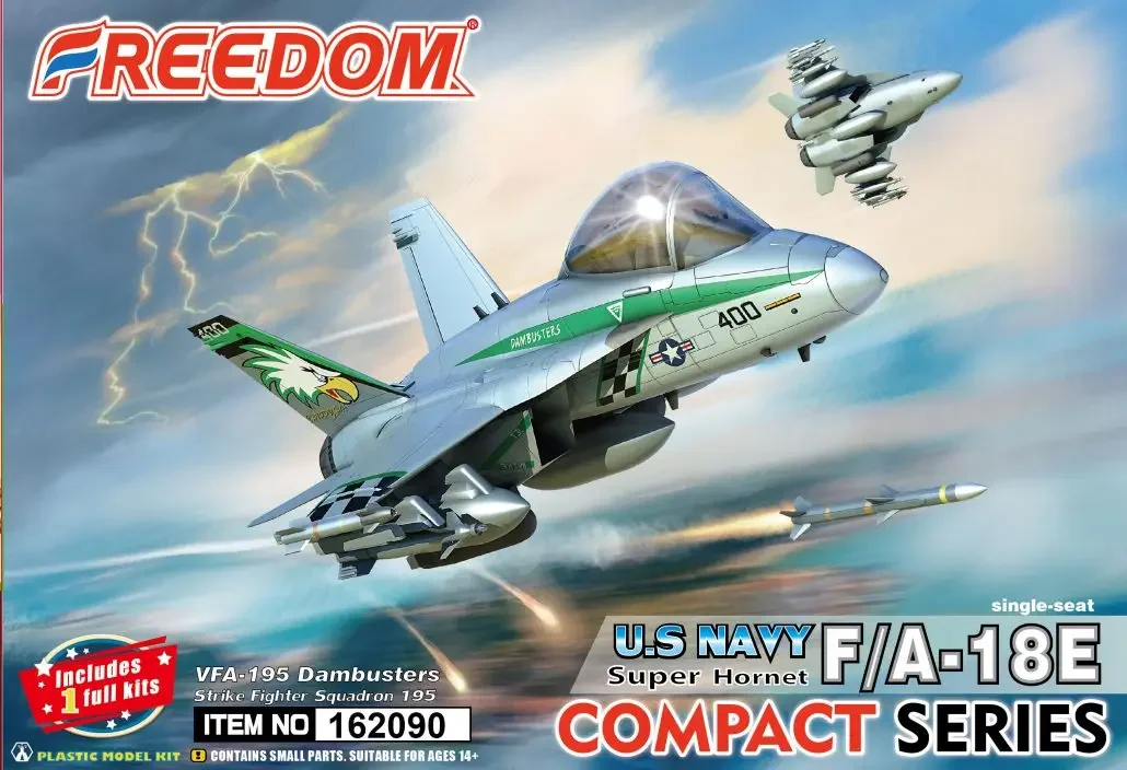 

Freedom Assembly Aircraft Model Kit F162090-92 F/A-18E/F Super Hornet Compact Series