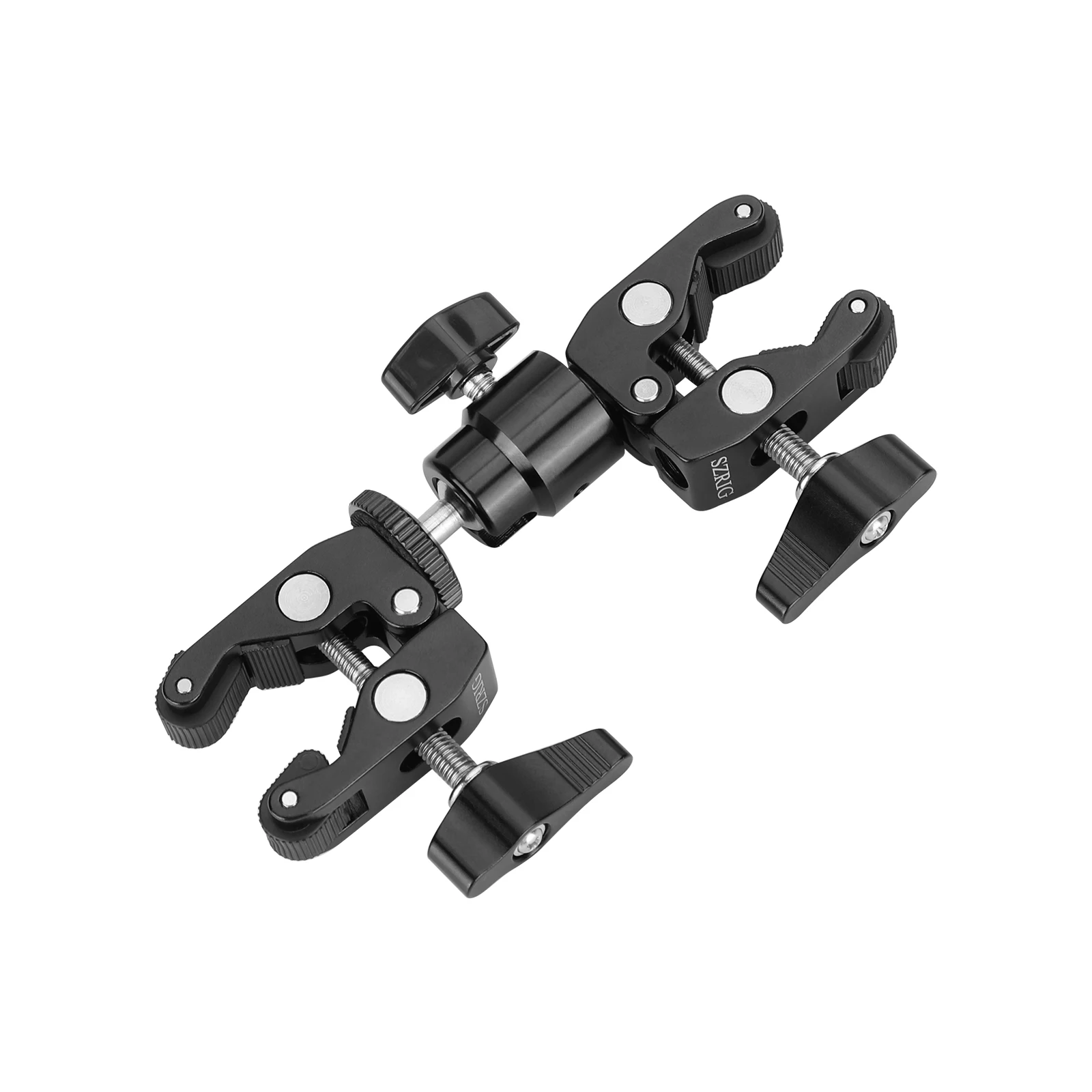 

SZRIG Super Clamp with 360° 1/4"-20 Mini Ball Head Quick Release Clamp Bracket Tripod Mount 1/4 Screw Clip for DSLR Camera