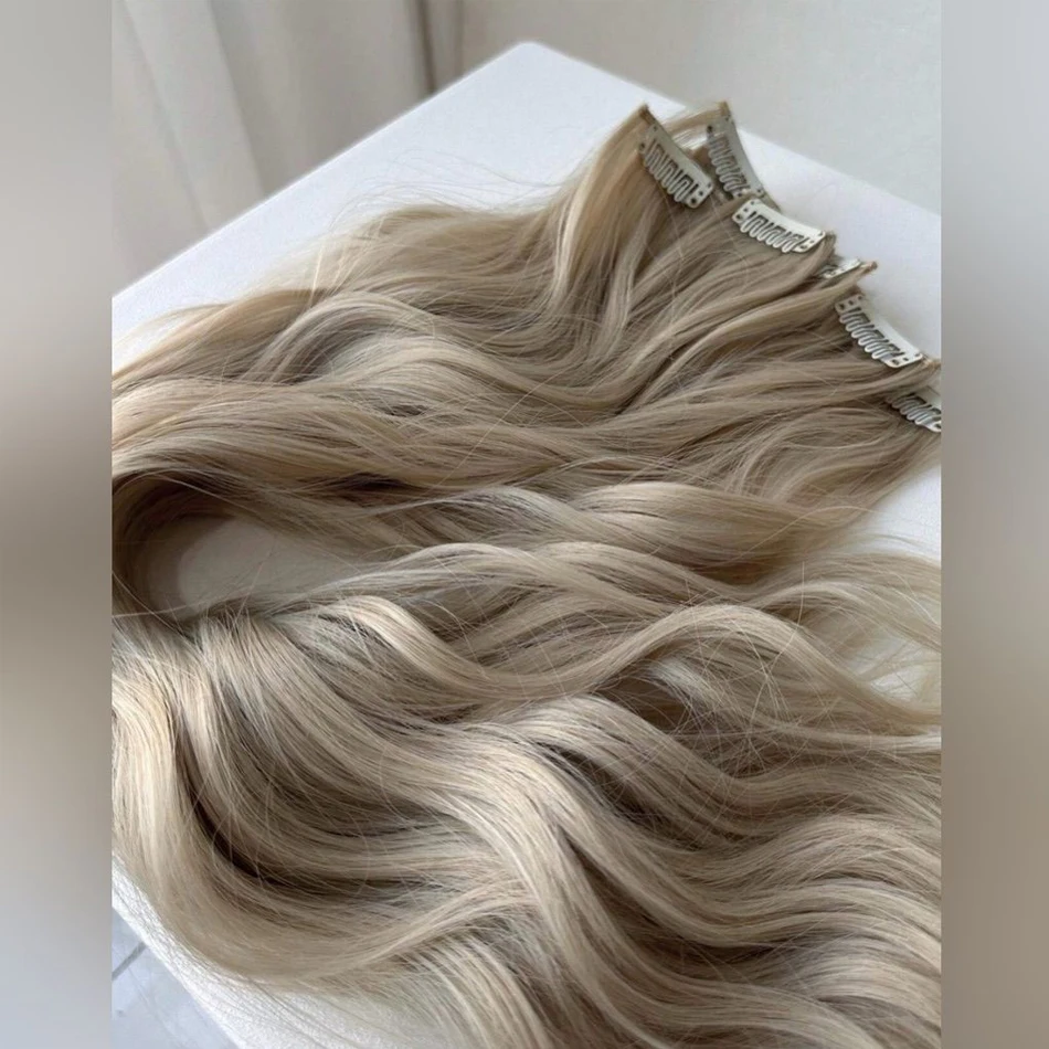 

Clip Ins Human Hair Crab Hair Clip 100% Virgin Natural Straight Extensiones Cabello Humano 100g/7pcs Apliques De Cabelo Humano