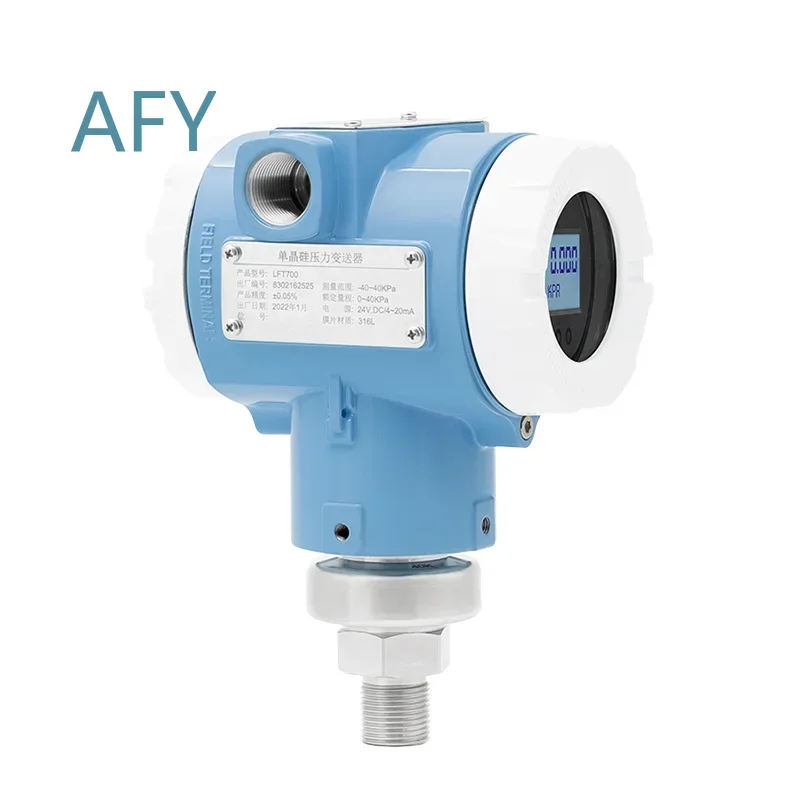 LEFOO Monocrystalline Silicon Pressure Sensor 4-20mA HART IP67 for Gas Liquid Steam Pressure Measurement industrial pressure