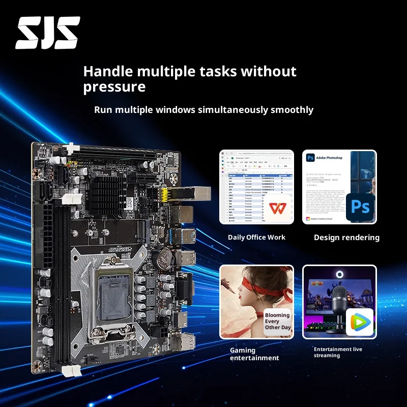 سيجيشي ‌ اللوحة الأم للألعاب B85 LGA1150 DDR3 32GB SATA3 M.2 PCIe3.0 Realtek Audio