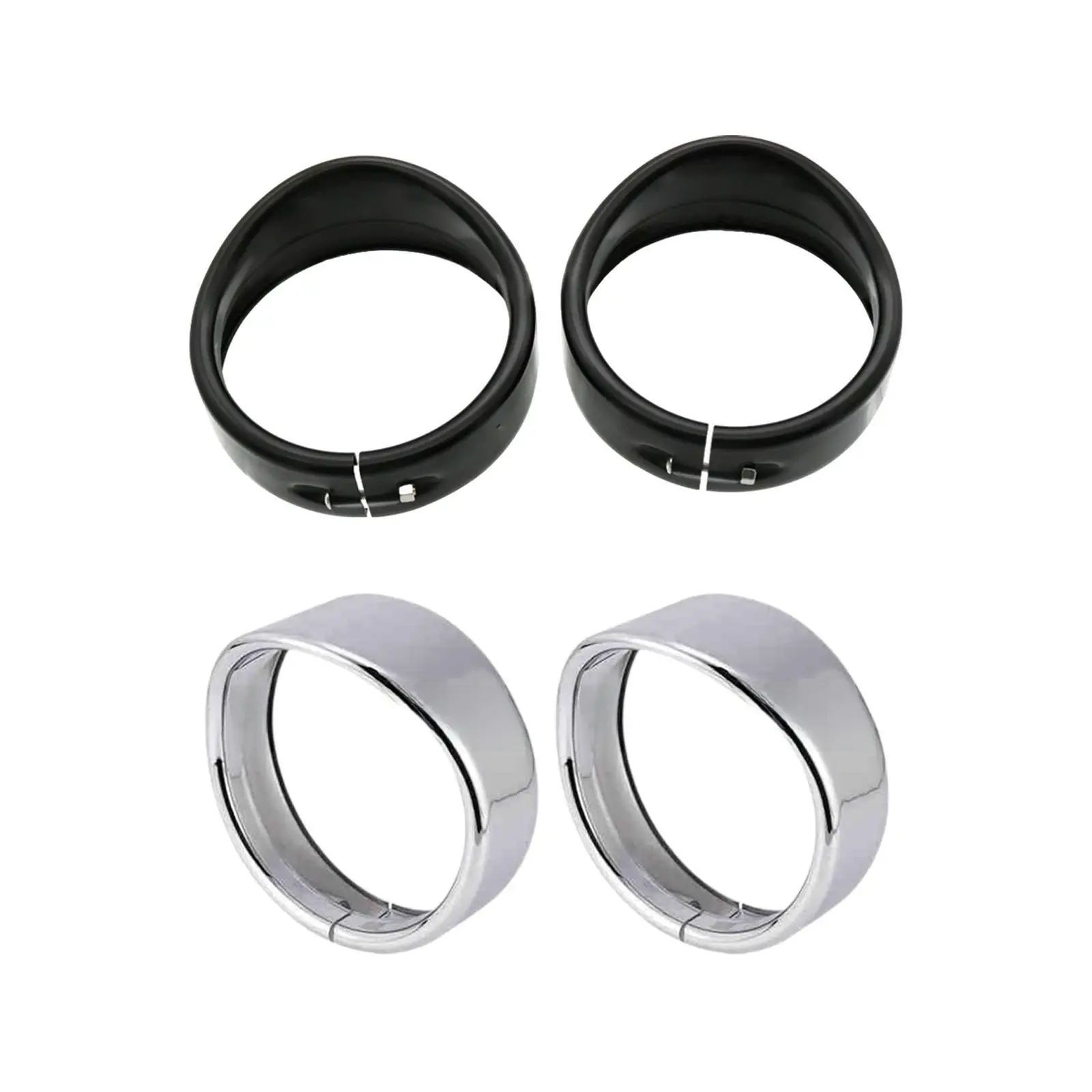 Fog Lamp Protective Cover Multipurpose Sturdy Easy to Install 4.5inch Motorbike Decorative Ring for Motorbike Spare Parts