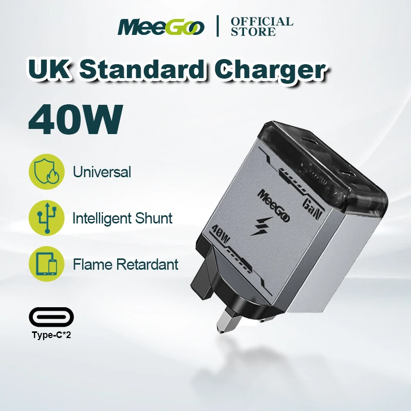 

MeeGoo 40W Fast Charge PD Charger USB To Type C Cable Phone Power Adapter For iPhone Xiaomi Huawei Samsung Quick Wall Charger