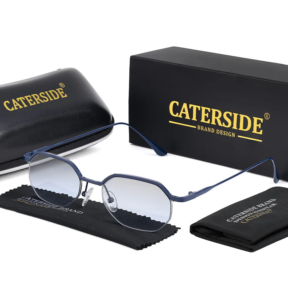 CATERE Retro Small Frame Sunglasses Men Polygonal Lenses Sun Glasses Women Activities Travel Party Eyewear Women Summer Style