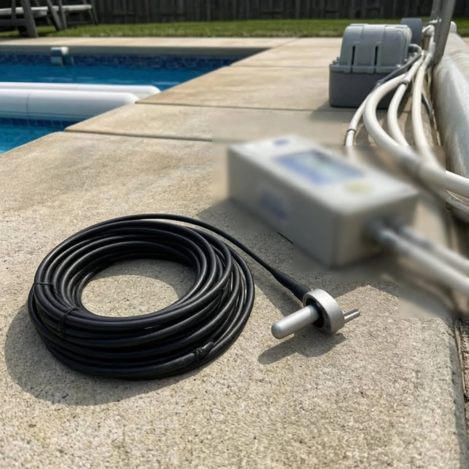 Pool Temperature Sensor with Cable Wired Replacement Temperature Sensor Thermistor Heavy Duty Cylindrical