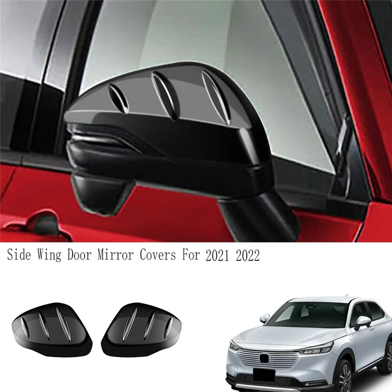 AEE5-الخارجي مرآة الرؤية الخلفية غطاء الجانب الجناح الباب أغطية مرايا لهوندا HRV HR-V VEZEL 2021 2022 #4