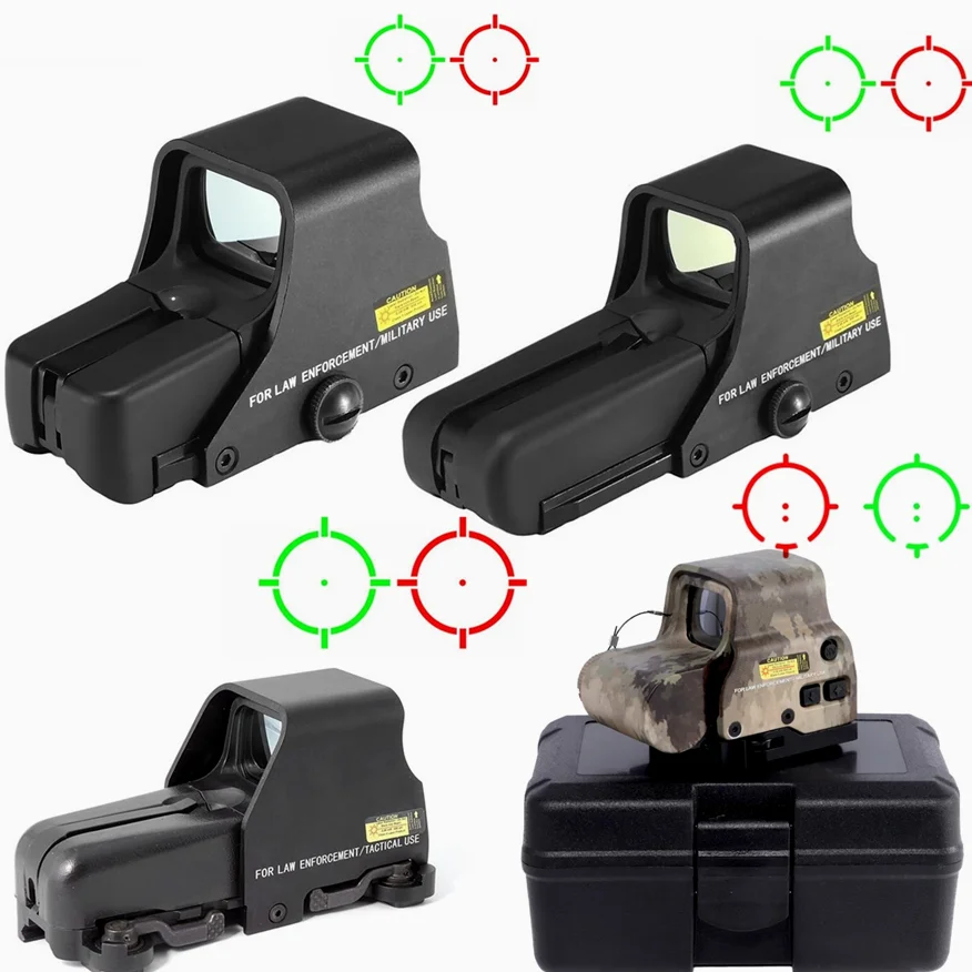 

551 552 553 558 Red Green Dot Holographic Sight Scope Hunting Reflex Sight Riflescope 20mm Mount Airsoft Gun