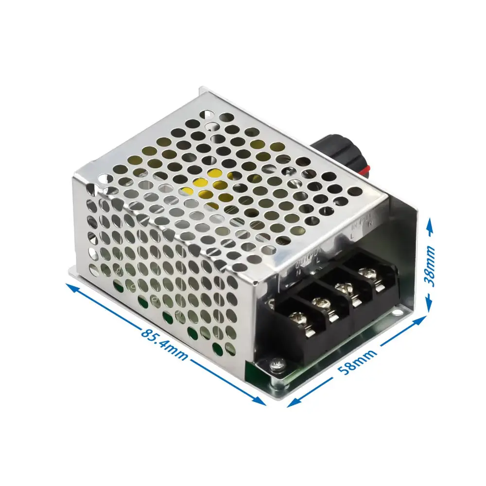 SCR Voltage Regulator 4000W Speed Control Dimmer Thermostat For Jialongsheng Industrial Electrical Control Device With Enclosure