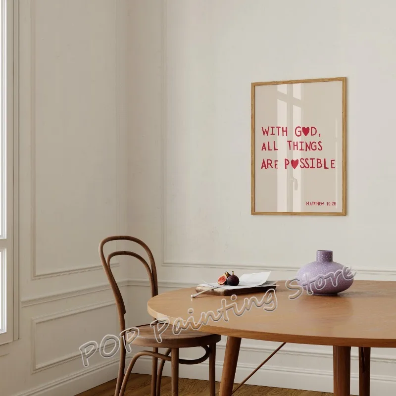 الحديثة المسيحية قماش طباعة الحد الأدنى الكتاب المقدس الآية جدار الفن الله هو الحب الجيد إقتباس ملهمة الكتاب المقدس الكنيسة ديكور المنزل