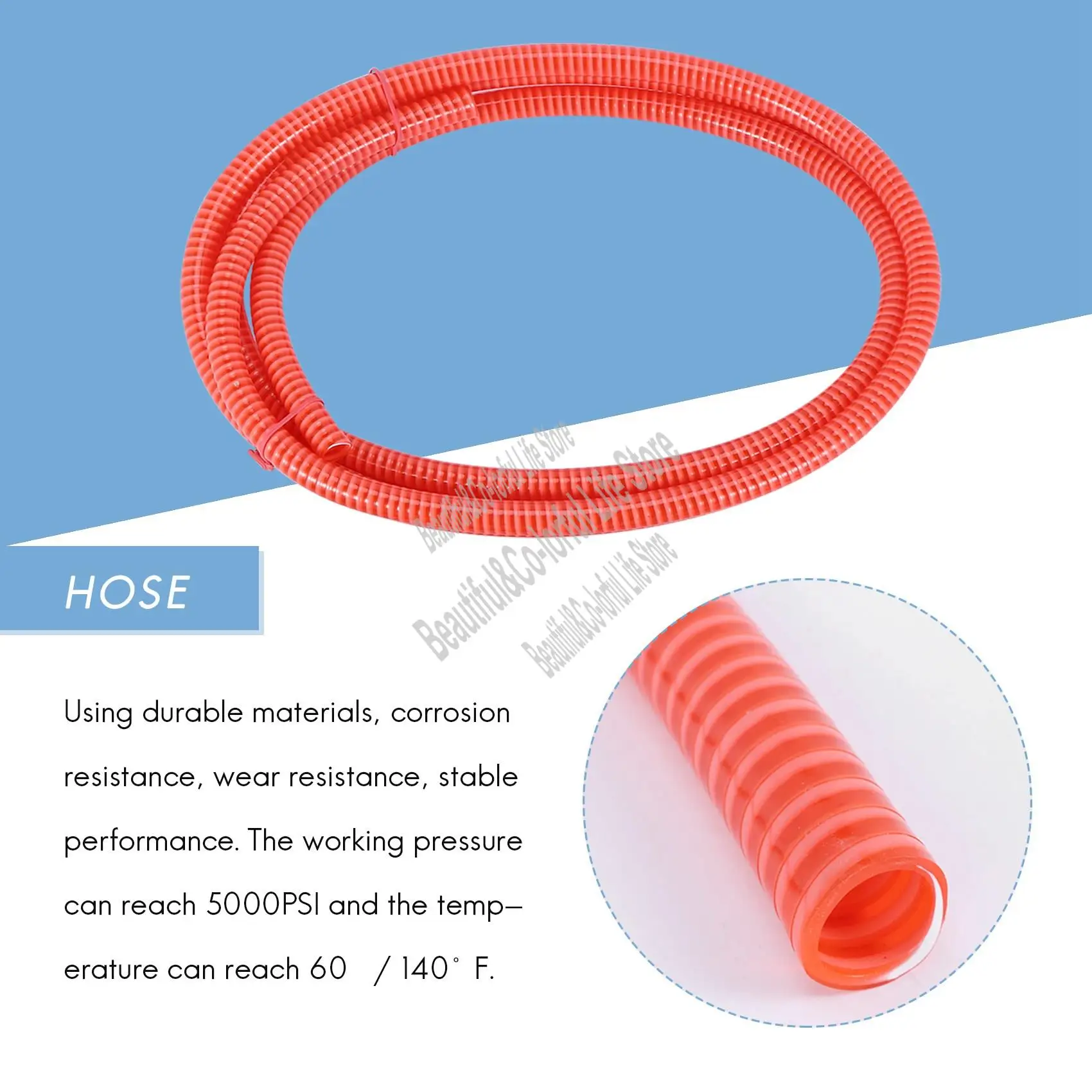 Pressure Washer Sandblasting Kit, Wet Sandblaster Attachment, 5000 PSI, 1/4 Inch Quick Disconnect 1Set-LICG