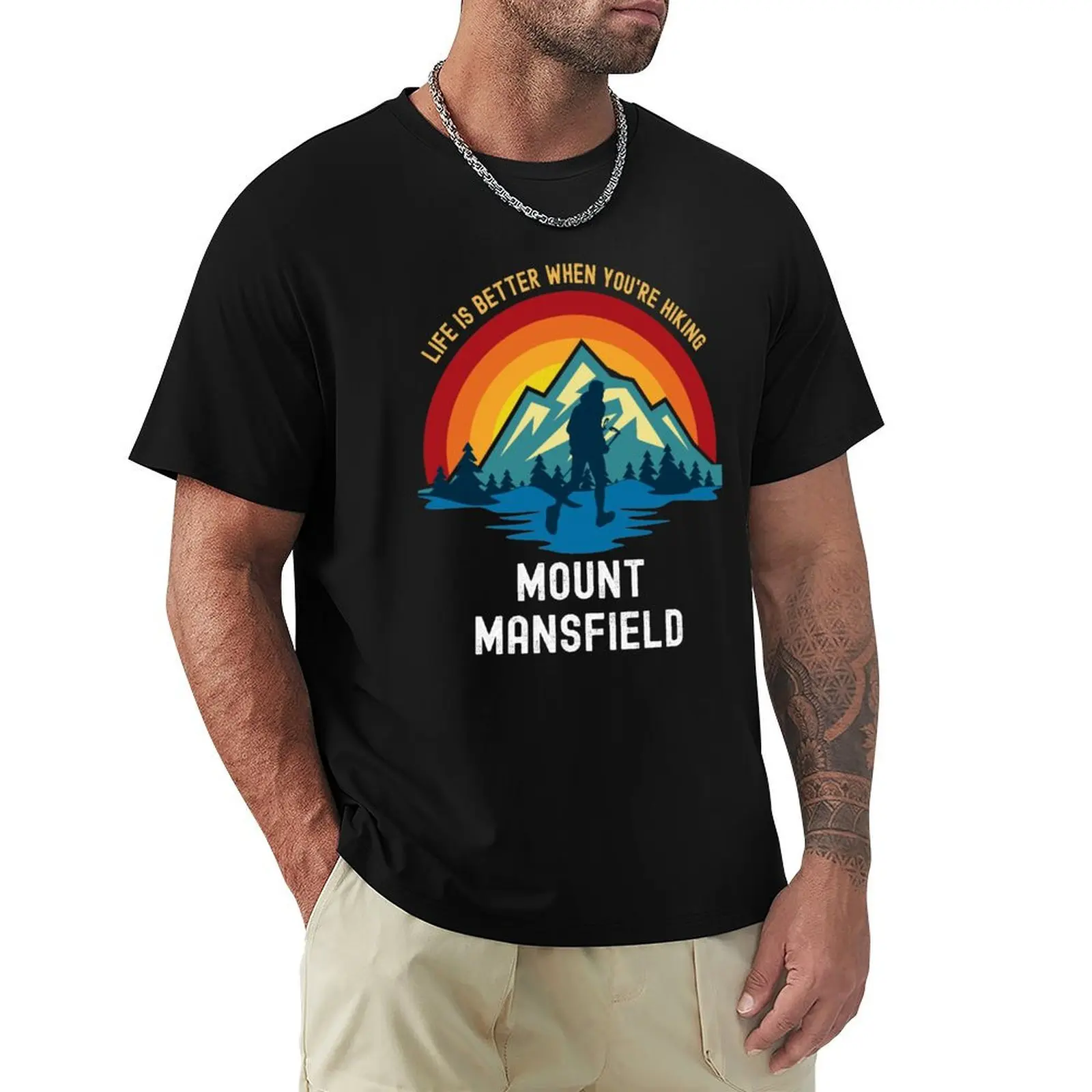 Camiseta Mount Mansfield, ropa de trabajo, camiseta transpirable