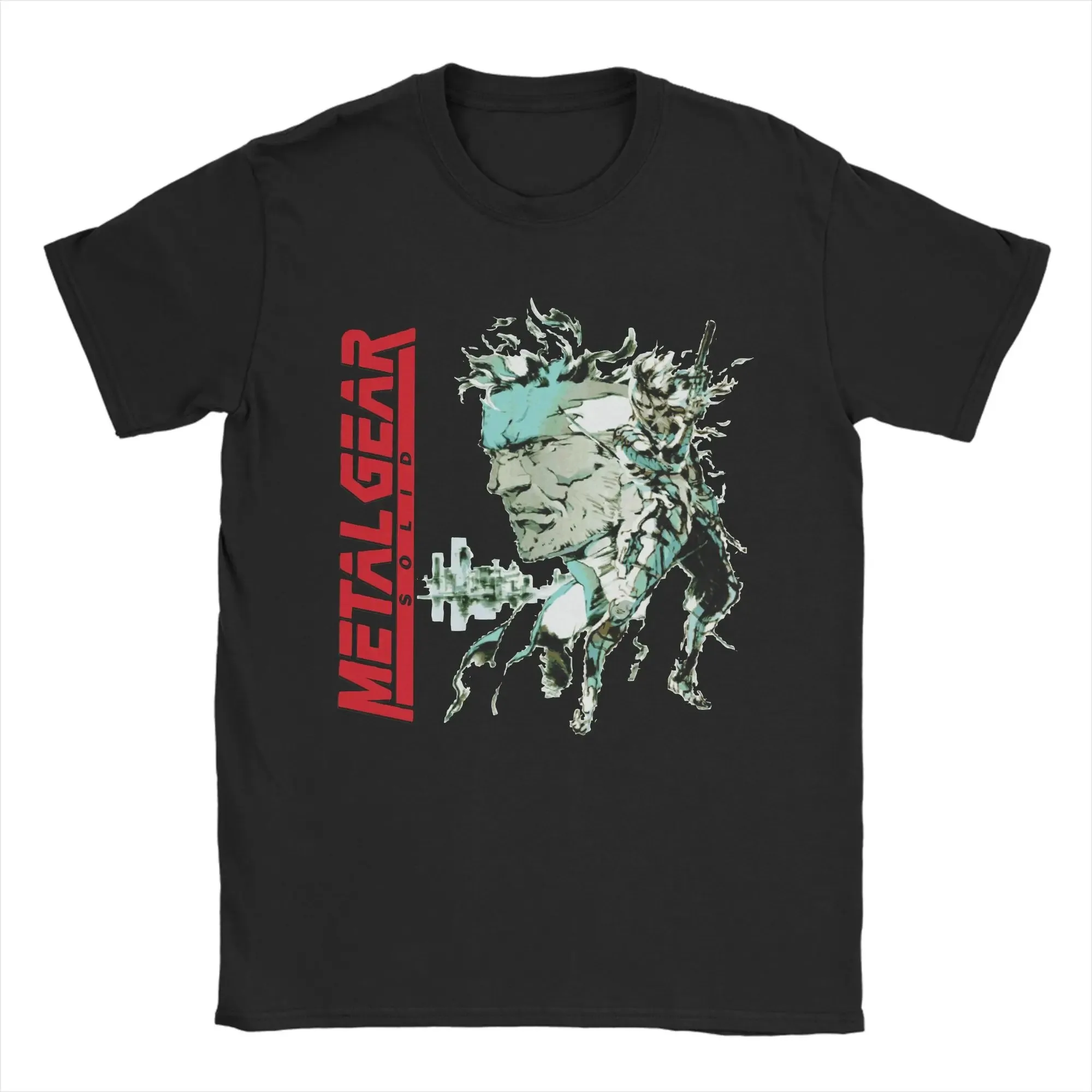 Hot Sale Comic Adaptation Game Metal Gear Solid Graphic Print T-Shirt Men Women Streetwear Oversized Fashion Top Summer New Tee