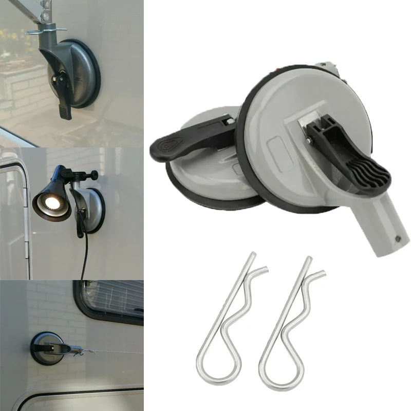 2set Wall Mounted Bracket Sunshade Footrest Suction Cup Bracket Compatible For Thule Omnistor For RV Suction Cup Accessories