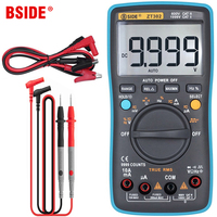 Digital Multimeter BSIDE ZT301 302 True-RMS DC/DA Voltmeter Ammeter Multimetro DMM Resistance Ohm Cap Hz Temp Tester