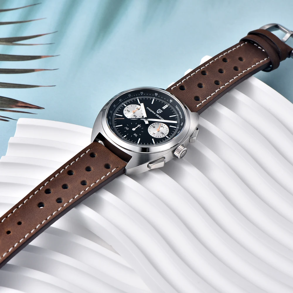PAGANI DESIGN 2024 NEW Turtle Back Chronograph 1782 Watch for Man Fashion Men's Quartz Watch Luminous relogios masculino image 6
