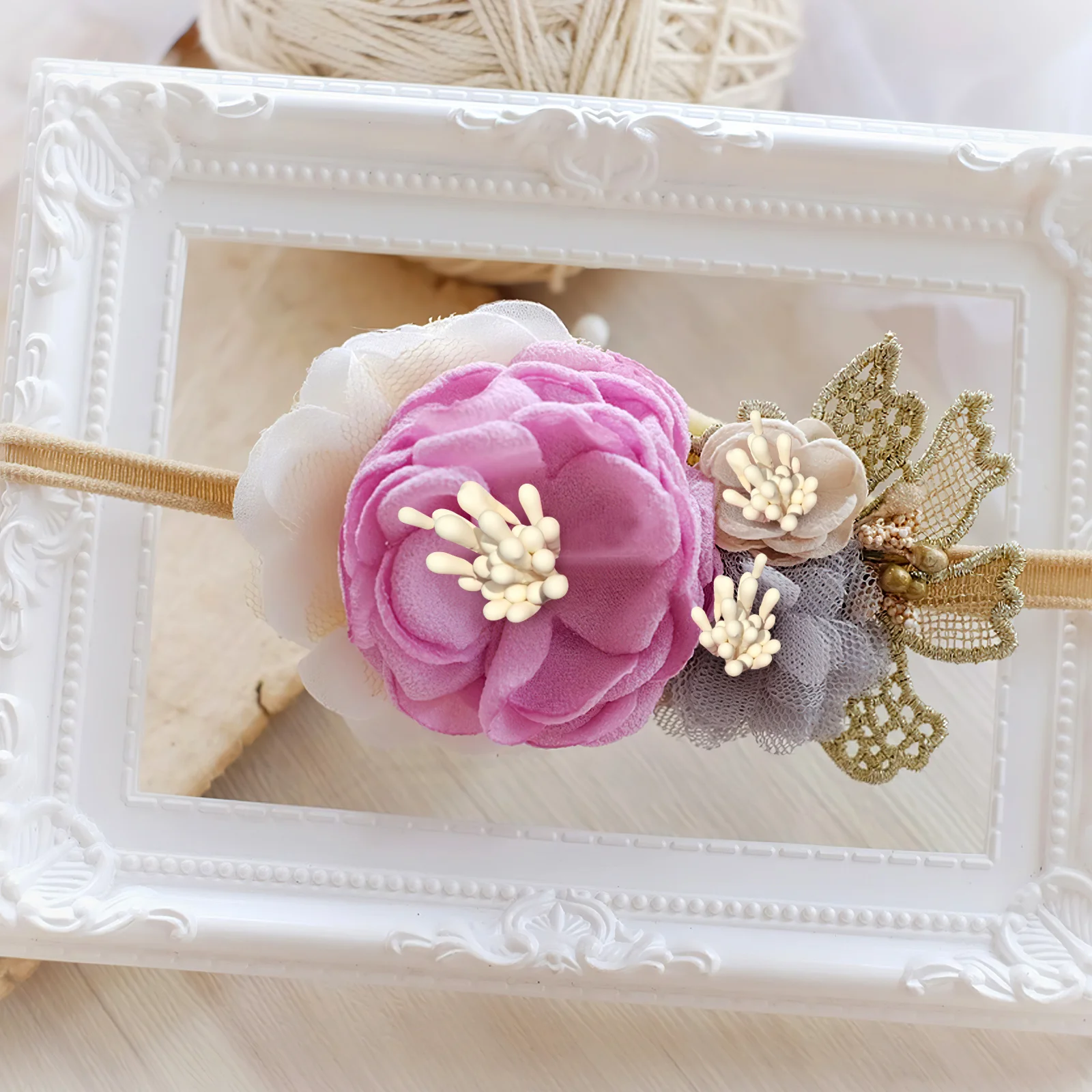 400 قطعة من براعم الزهور الوردية اللؤلؤية ذات الأطراف المزدوجة لمشاريع الحرف اليدوية لتزيين حفلات الهدايا