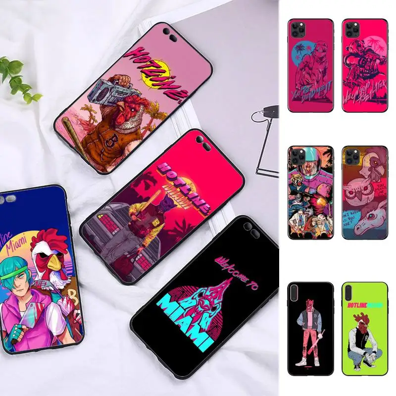 

Game Hotline Miami Phone Case for iPhone 11 12 13 Mini Pro Max 8 7 6 6S Plus X 5 SE 2020 XR XS Funda Case