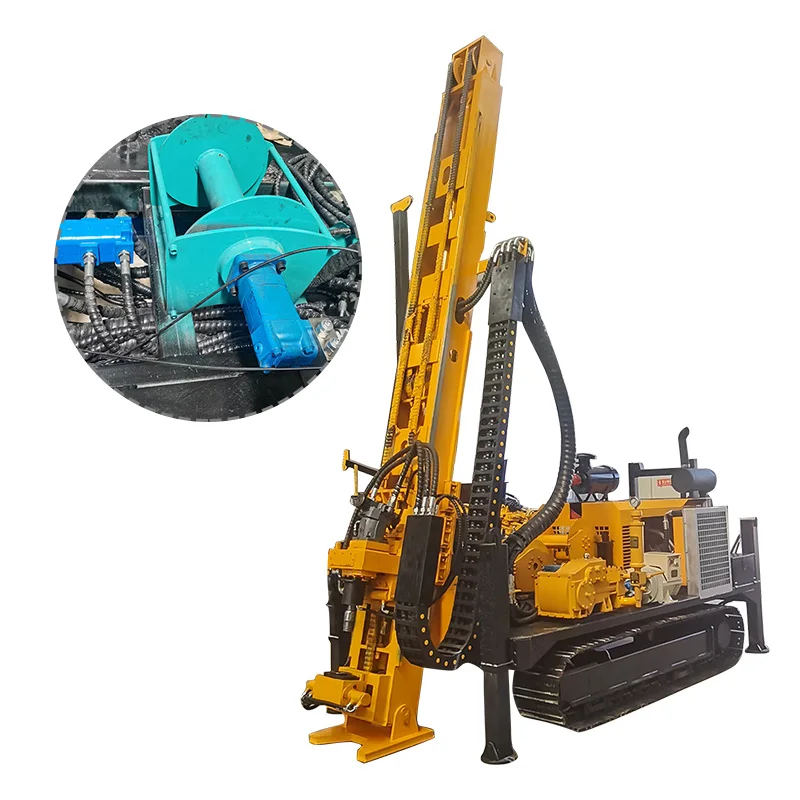 2023 High Quality Diesel Engine Power Drilling Rig Machine Bit Supplier Hydraulic Mini Crawler Drill Rig For Mineral Exploration