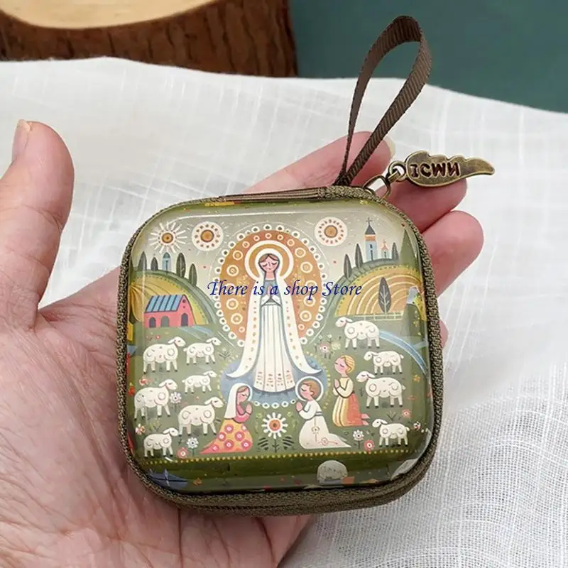 

D0AD Декоративный квадратный пластиковой мешочек с бусин