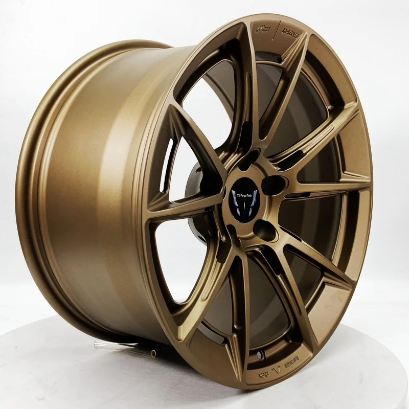 Source Factory Customize Forged Aluminium Alloy OEM ODM Various Size Gold Wheels Bronze for Passenger Wheel Rims Car Wheels