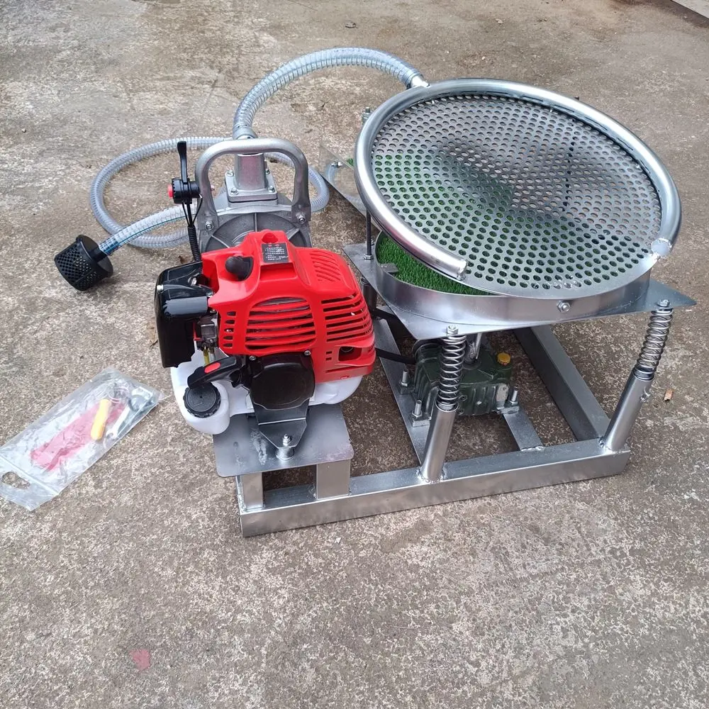 Small Portable Vibration Separation Gold Panning Machine Tool
