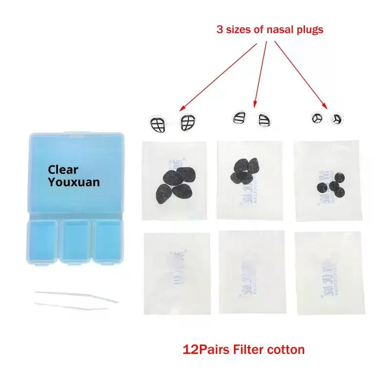 Medical Grade Invisible Nasal Filter Activated Carbon Anti Dust Air Pollution Pollen Allergy Protector for Home Outdoor