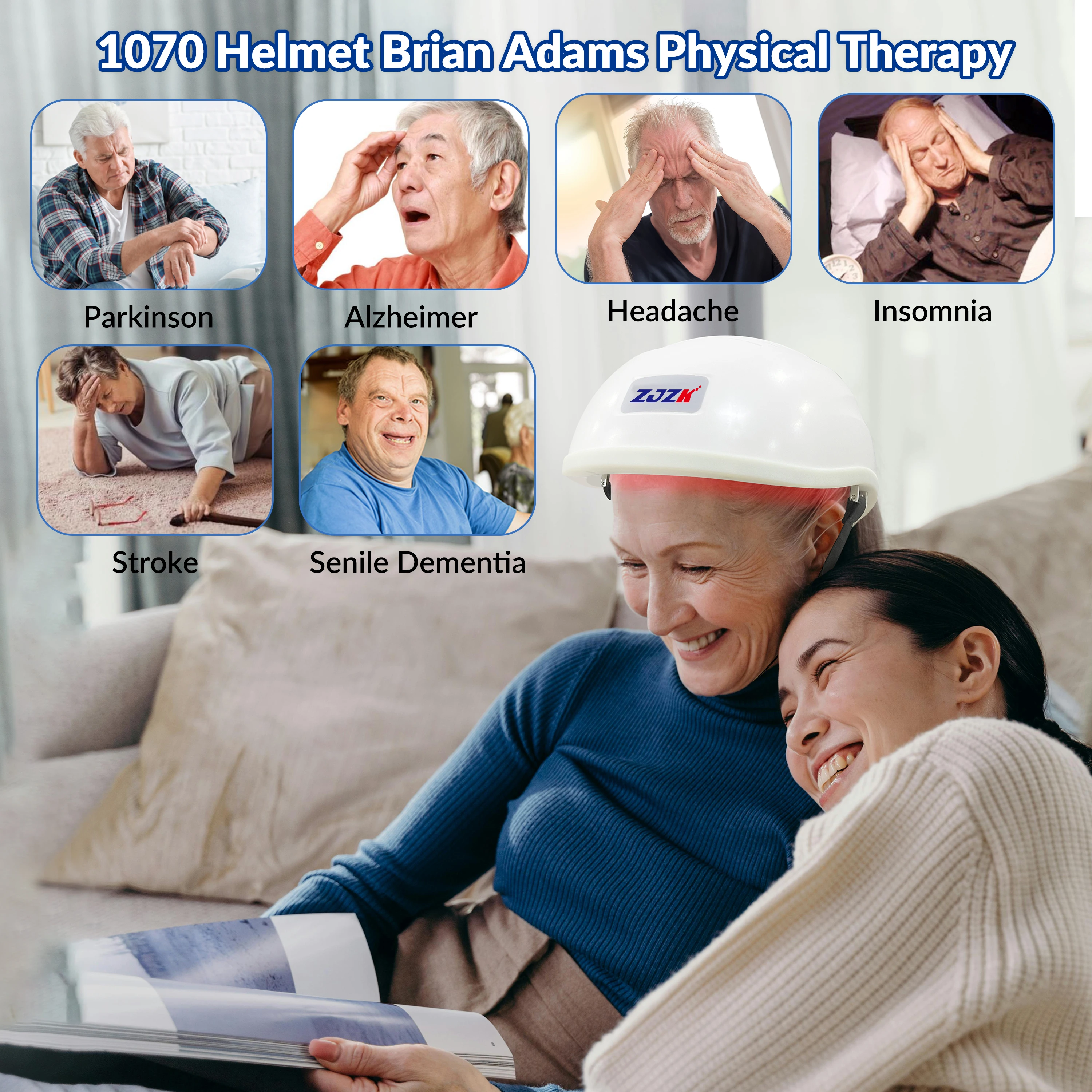 In stock 2026 Multifunctional Full Care Light Therapy Helmet for Emotional Fatigue Relief and Overall Mental Comfort Care