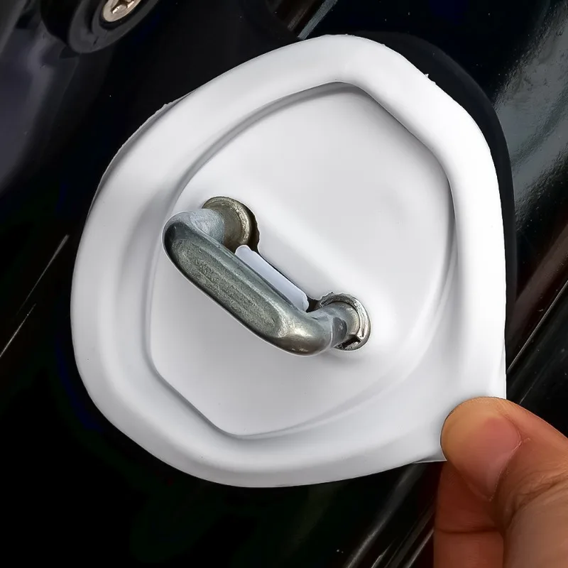 Cuscinetti di protezione della serratura della portiera dell'auto tappetini per cuscini ammortizzanti per porte addensare adesivi anticollisione Gel di silice antiruggine universale