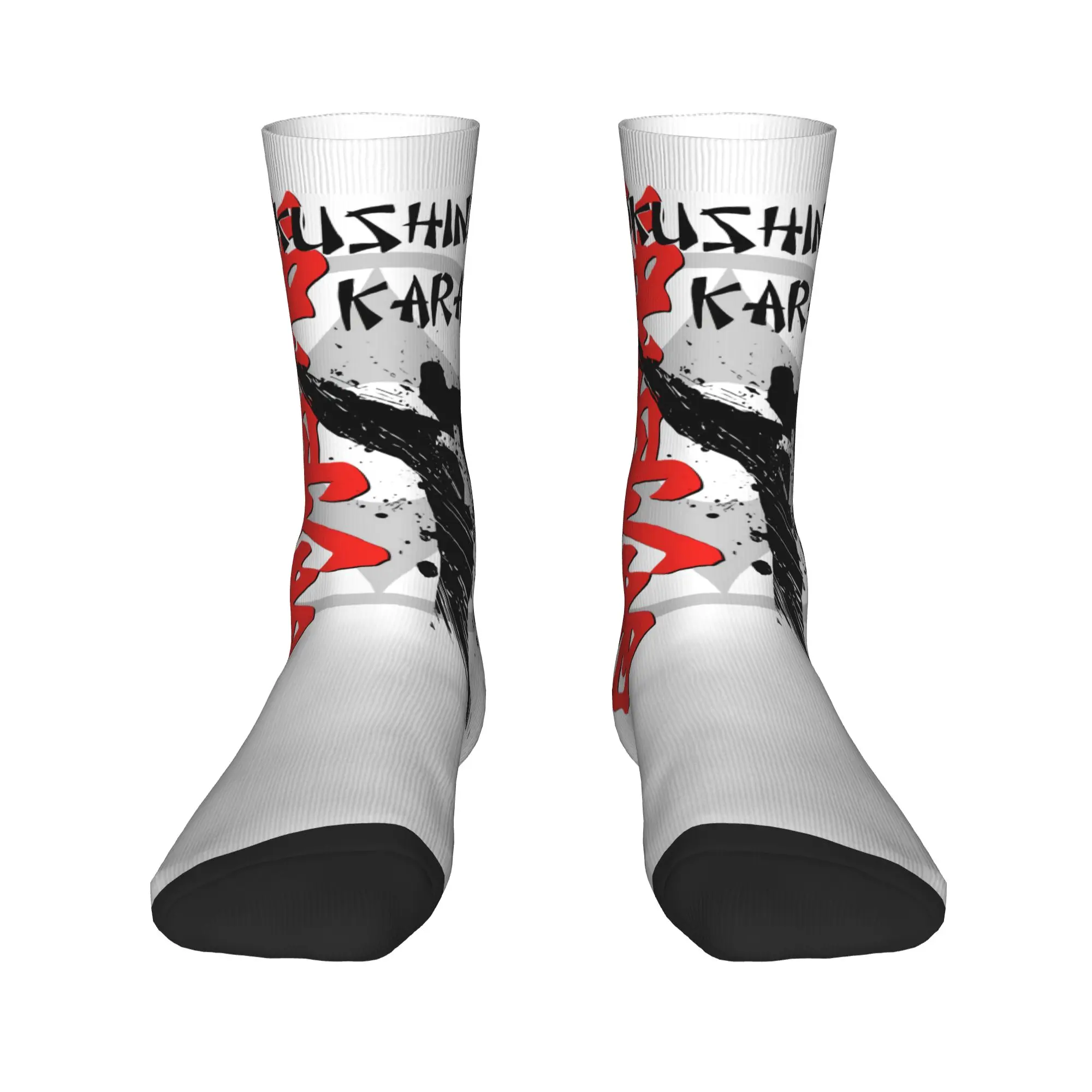 Custom Kyokushi Karate Men's Crew Socks Unisex Cool Martial Arts Spring Summer Autumn Winter Dress Socks view 2
