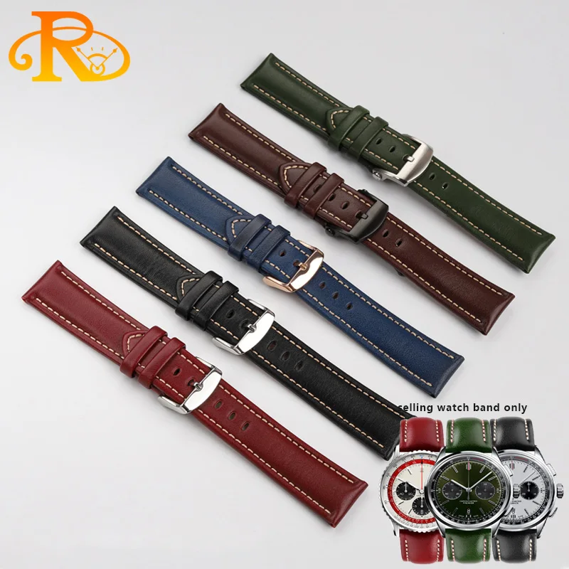 حزام ساعة من جلد البقر العتيق من الفولاذ المقاوم للصدأ ، إكسسوارات إبزيم لشركات الطيران ذات الوقت ، المنتقمون ، شركات الطيران الأسطورية ، بويا ، 22