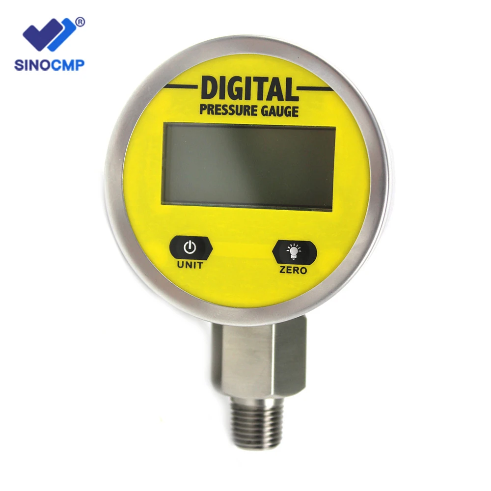 

0-25MPA 3600PSI Digital Pressure Gauges w/ NPT1/4 G1/2 M10*1 Interface 1%FS Accuracy Hydraulic Air Gas Water Oil Pressure Gauge