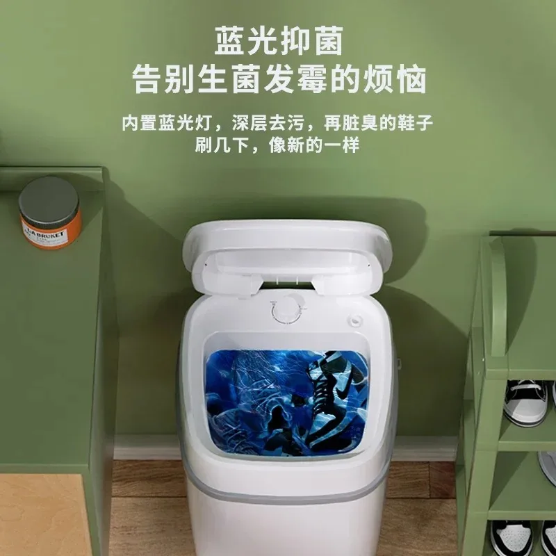 Japanese shoe washing machine, small household, semi-automatic, mini shoe brush machine