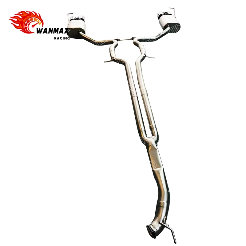 For 2017+  971 3.0T Valved Exhaust System Quad Tip Cat-Back Premium Performance Exhaust Pipes