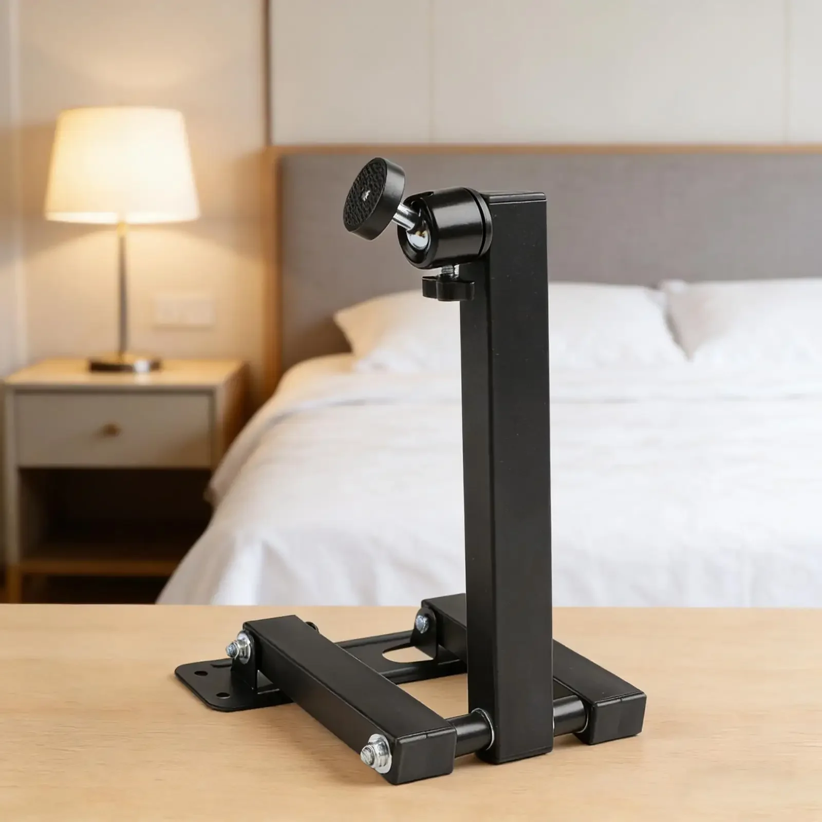 Versatile Device Mount Projector Holder Secure Device Attachment Space-saving Projector Stand Wall Mount Black