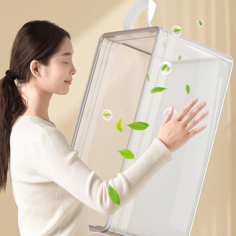 Scatola portaoggetti per vestiti, manufatto per stratificazione armadio domestico, scatola smistamento vestiti e pantaloni, cestino portaoggetti pieghevole in stile cassetto