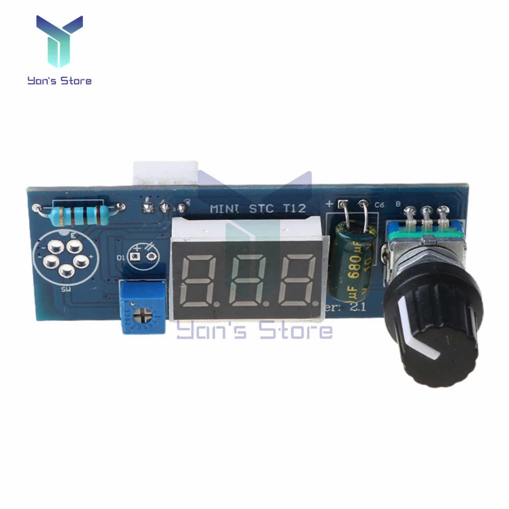 T12-D Digital Display Soldering Iron Station Controller DIY High Power adjustable constant temperature Repair Soldering Station