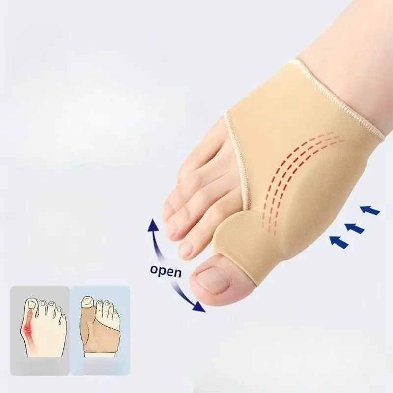 Adjustable Toe Separator Bunion Straightener Socks Foot Correction Pedicure Tool